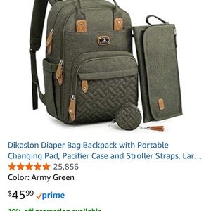 Army Green Diaper Bag Backpack